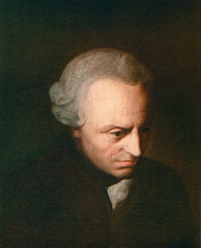 A portrait of Immanuel Kant