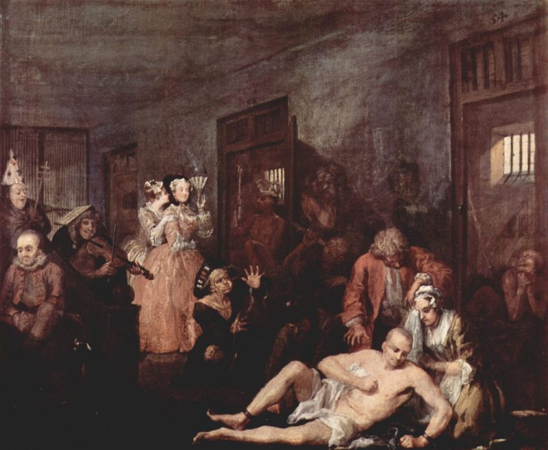 A depiction of the wasted life of a rake in the Regency era.